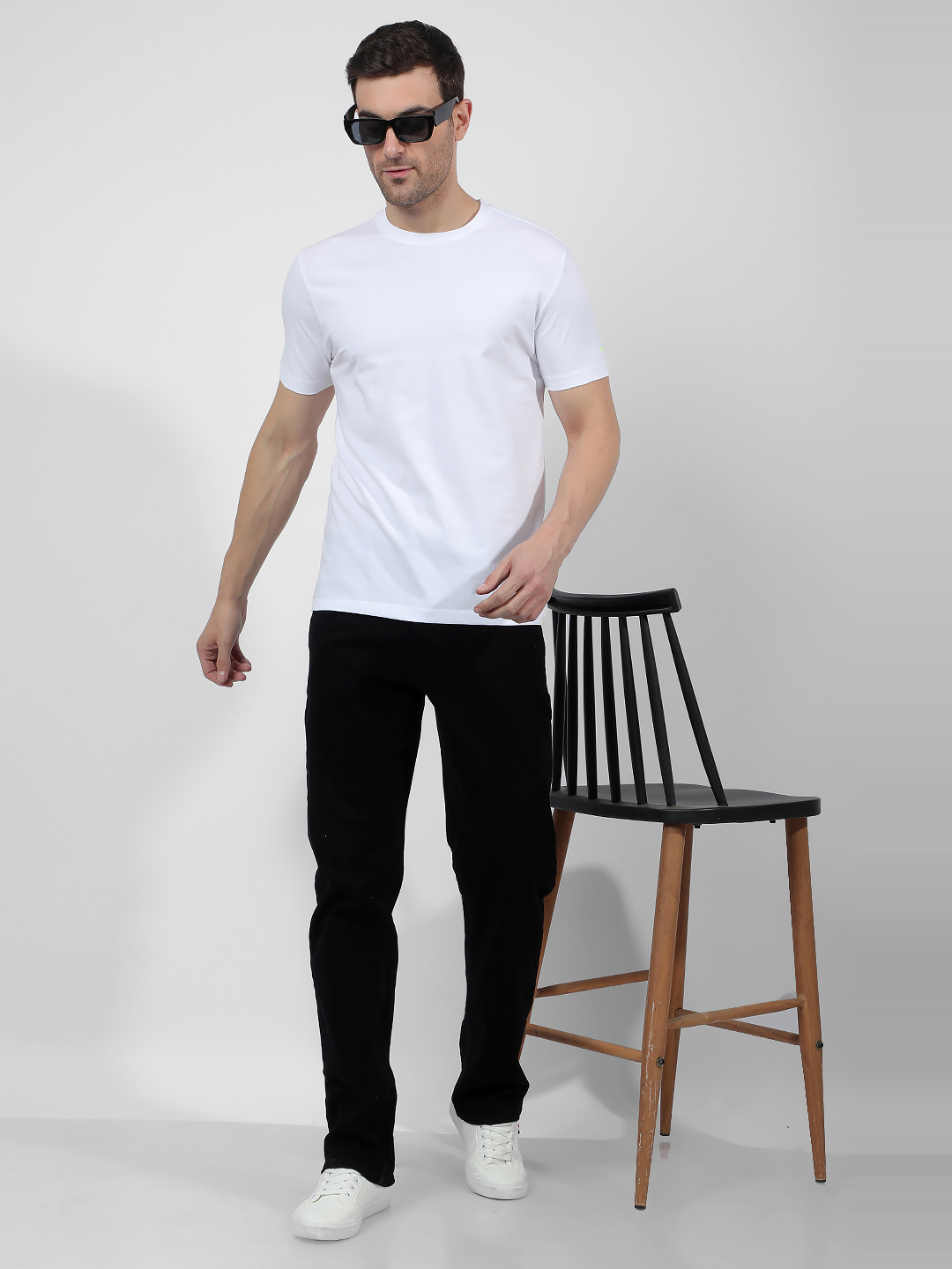 Numero Uno Men Solid Black Jeans